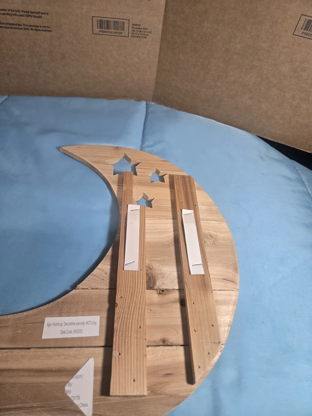 Hobby Lobby wooden crescent
